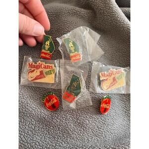 Vintage Coca-Cola Pins Atlanta 1996 Olympics Collectible Set‎